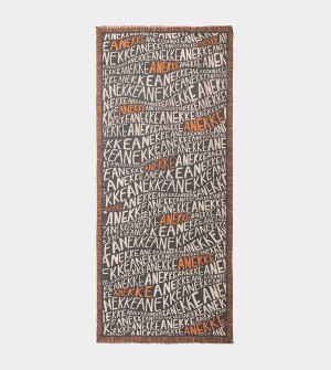 Κασκολ Anekke Pashmina Logo Brown | 27135TFDL