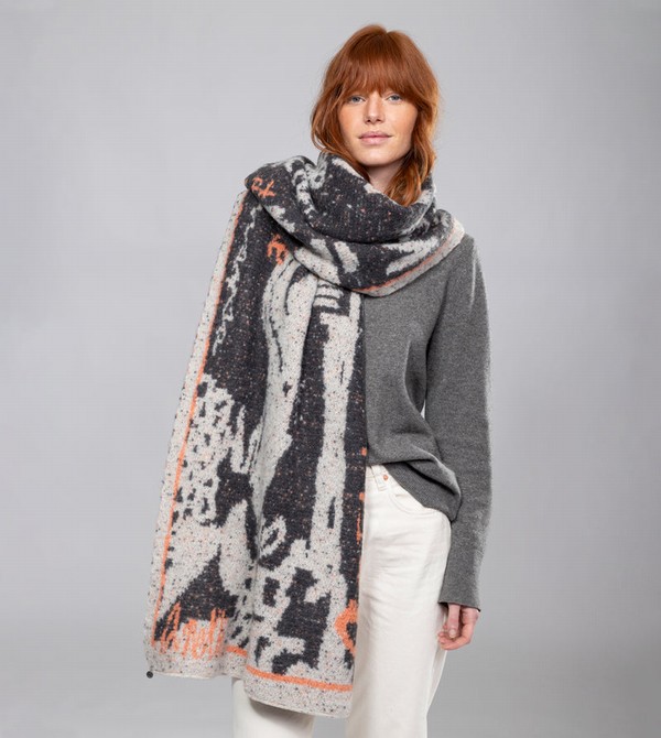 Κασκολ Anekke Black And White Contemporary. | 93571HTWD