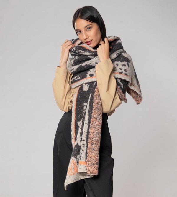 Κασκολ Anekke Black And White Contemporary. | 93571HTWD