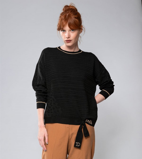 Πουλόβερ Anekke Black Shōen Crew Neck | 68391VEMF
