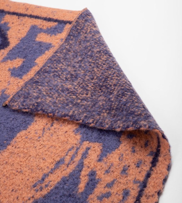 Κασκολ Anekke Blue And Terracotta Contemporary. | 61493TIGF