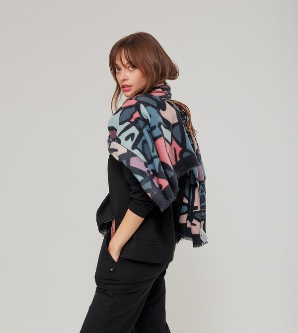 Κασκολ Anekke Logomania Pashmina | 69203YDTN