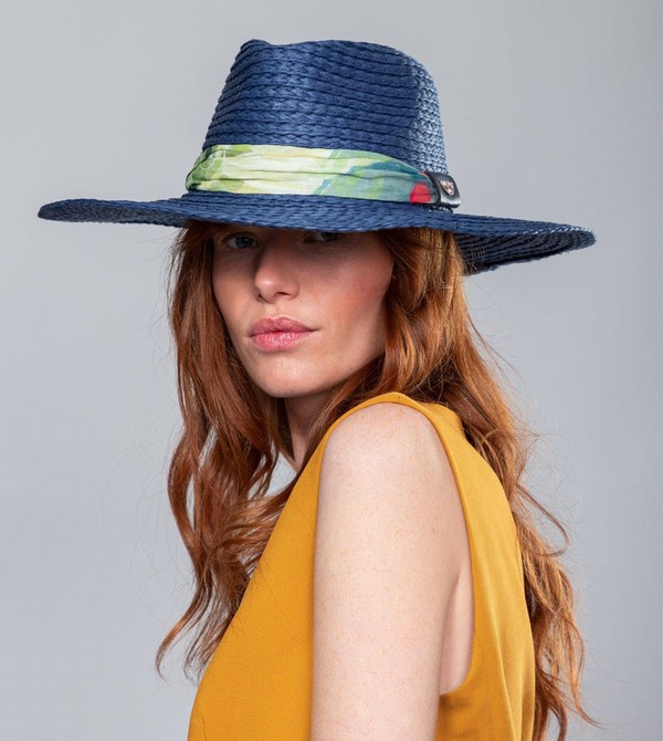 καπελα Anekke Navy Blue Raffia | 43958MXUI