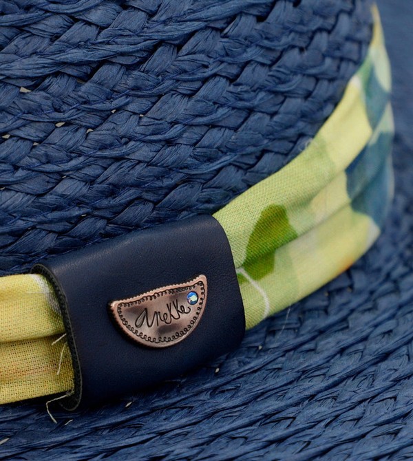 καπελα Anekke Navy Blue Raffia | 43958MXUI