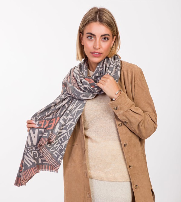 Κασκολ Anekke Pashmina Logo Brown | 27135TFDL