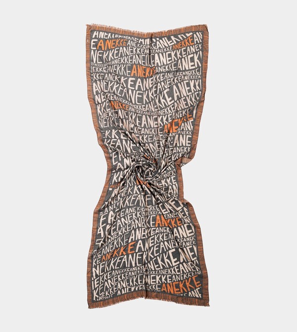 Κασκολ Anekke Pashmina Logo Brown | 27135TFDL