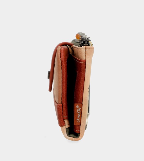 πορτοφολια Anekke Peace & Love Camel Flexible Rfid | 69021EURT
