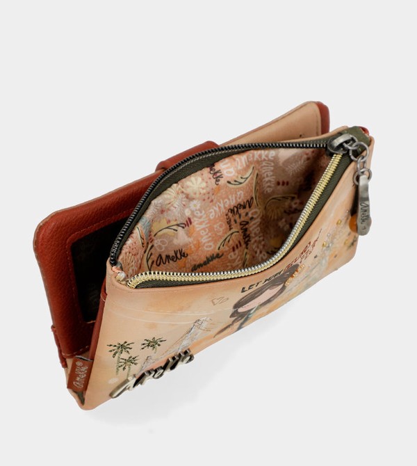 πορτοφολια Anekke Peace & Love Camel Flexible Rfid | 69021EURT