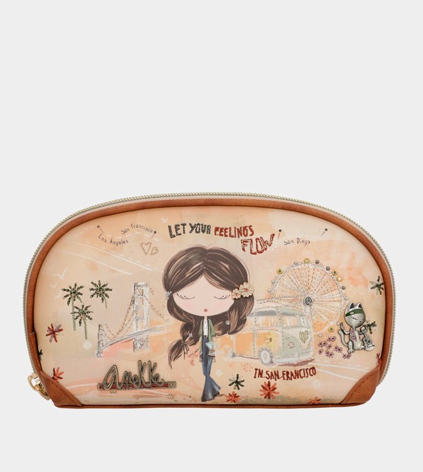 πορτοφολια Anekke Peace & Love Camel Rfid Holdall | 36051XNOQ
