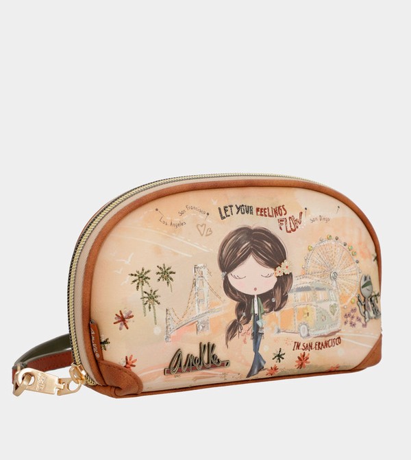 πορτοφολια Anekke Peace & Love Camel Rfid Holdall | 36051XNOQ