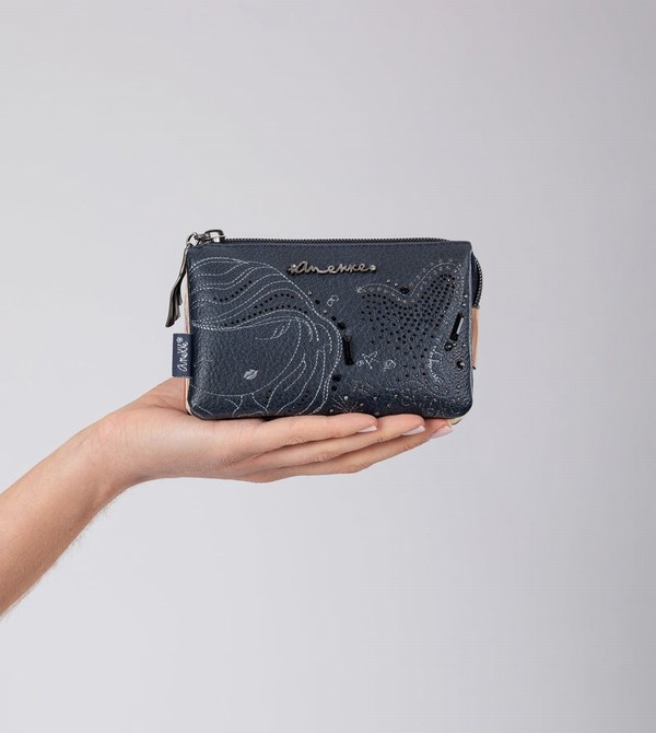 πορτοφολια Anekke Studio Navy Blue Triple Coin | 41538RAYT