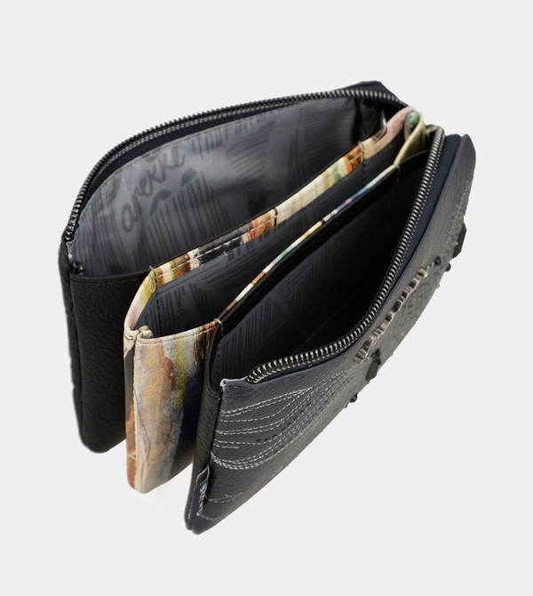 πορτοφολια Anekke Studio Navy Blue Triple Coin | 41538RAYT