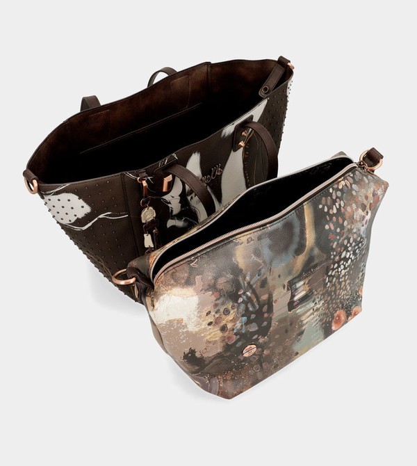 Τσαντα Χειροσ Anekke Large Brown Shopper Nature Shodō | 45298DPVB
