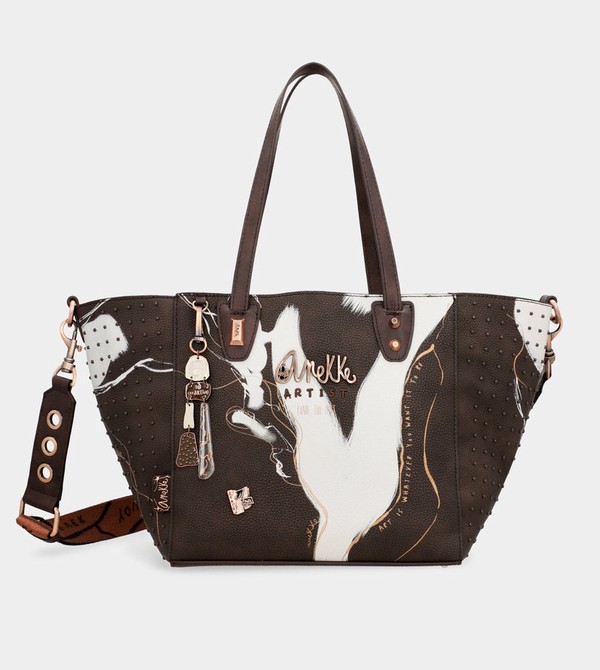 Τσαντα Χειροσ Anekke Large Brown Shopper Nature Shodō | 45298DPVB
