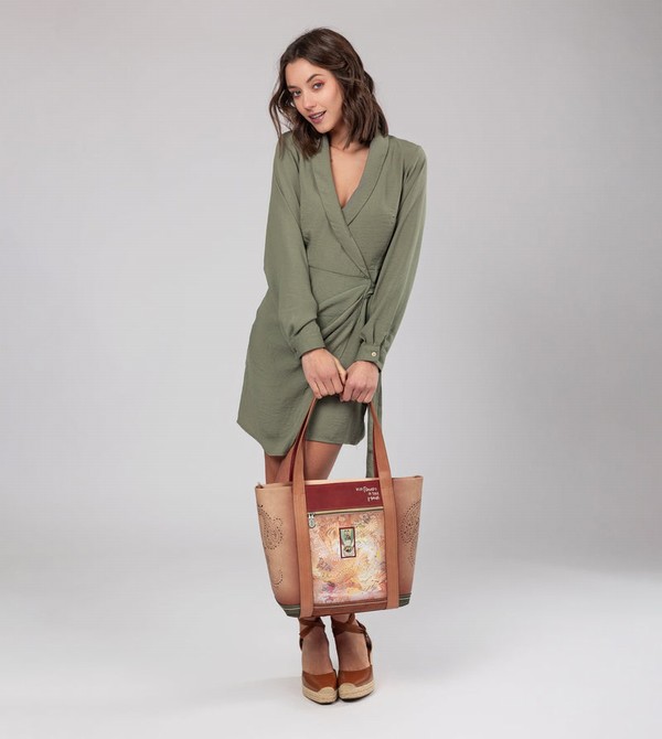 τσάντεσ ώμου Anekke Peace & Love Camel Shopping | 68240DEUH