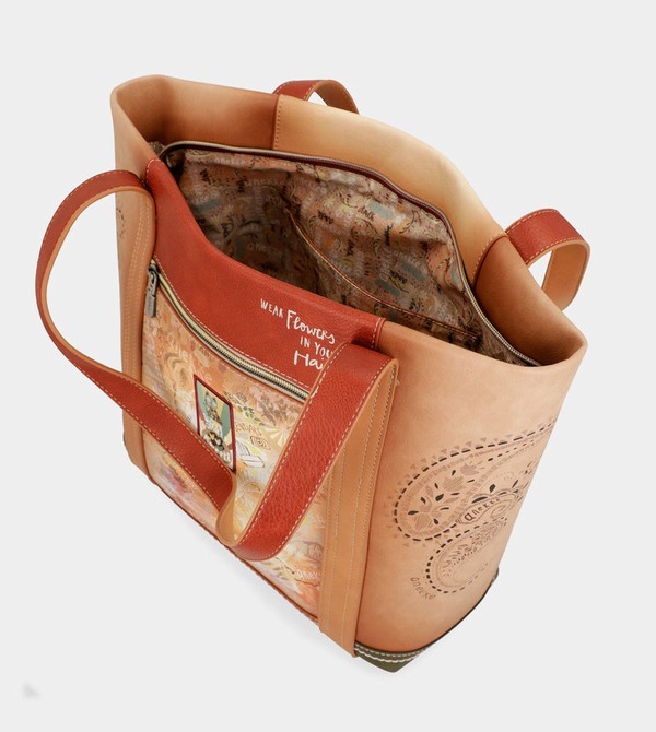 τσάντεσ ώμου Anekke Peace & Love Camel Shopping | 68240DEUH