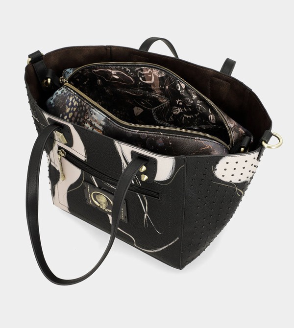 τσάντεσ tote Anekke Large Black Shopper Nature Shodō | 84217MQHL