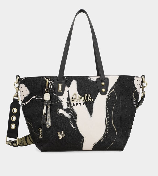 τσάντεσ tote Anekke Large Black Shopper Nature Shodō | 84217MQHL