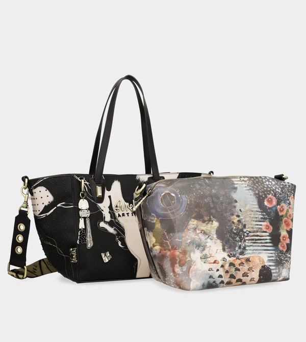 τσάντεσ tote Anekke Large Black Shopper Nature Shodō | 84217MQHL