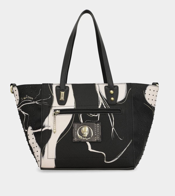 τσάντεσ tote Anekke Large Black Shopper Nature Shodō | 84217MQHL