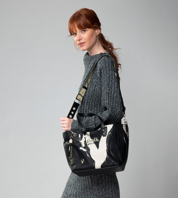 τσάντεσ tote Anekke Large Black Shopper Nature Shodō | 84217MQHL