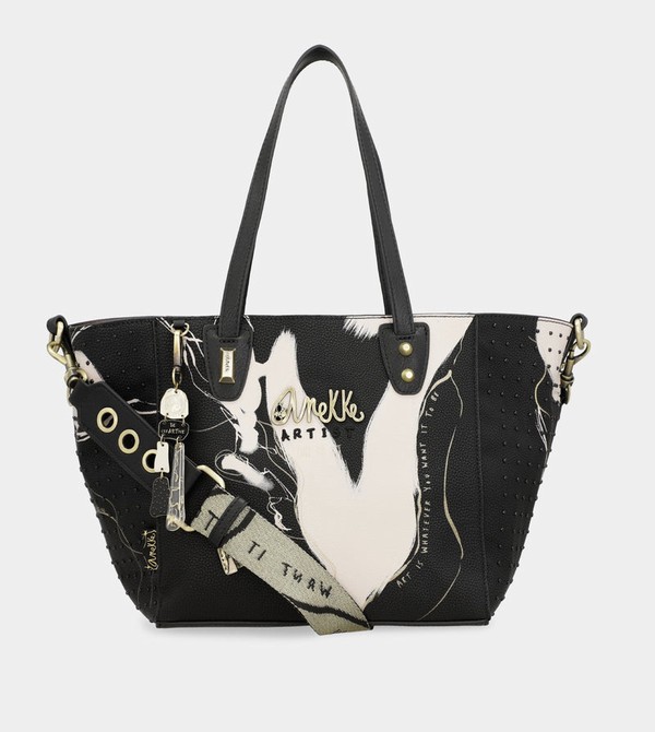τσάντεσ tote Anekke Large Black Shopper Nature Shodō | 84217MQHL